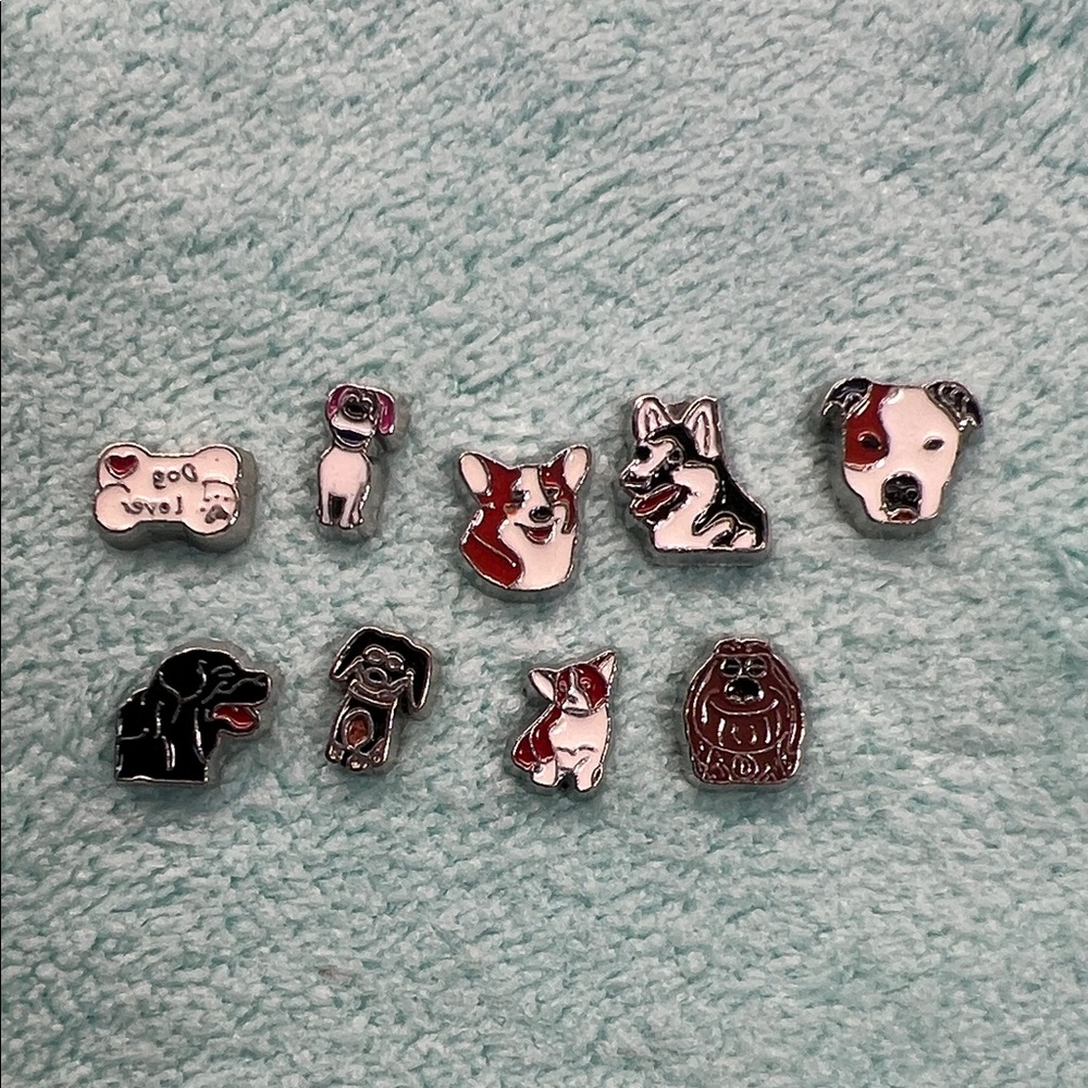 Cute Dog Floating Locket Charms
